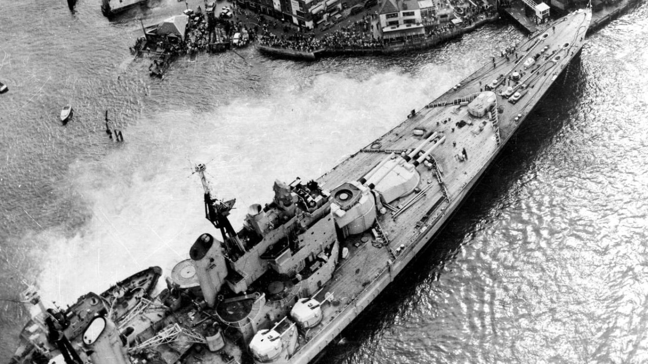 HMS Vanguard: Why The Last Battleship Ever Built Never Went To War ...